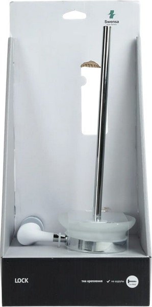 Изображение товара Ершик для унитаза SWENSA Lock SWR-6600-88-CRM (белый)