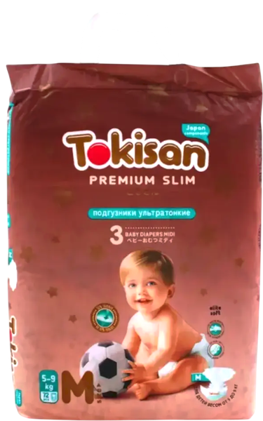 Изображение товара Подгузники-трусики детские Tokisan Premium 3M (72шт)