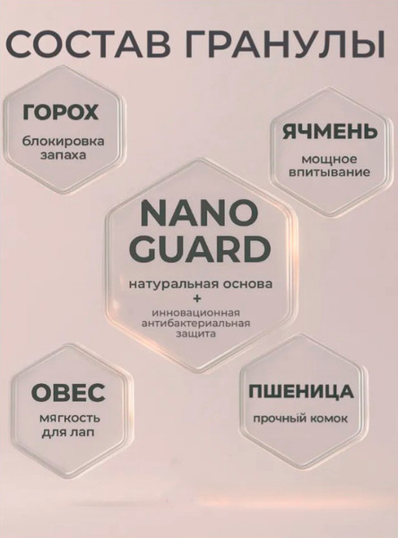 Изображение товара Наполнитель для туалета Roxy-Pets Зеленый чай Растительный комкующийся (4кг)