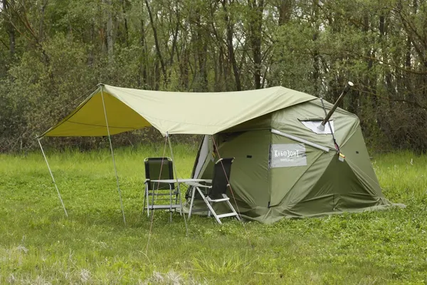 Изображение товара Палатка ЛОТОС КубоЗонт 4-У Компакт" + Гидродно + Пол утепленный / 25035