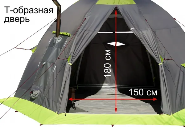 Изображение товара Палатка ЛОТОС 5 Баня / 17081 (Д-обр вход + пол ПУ4000)