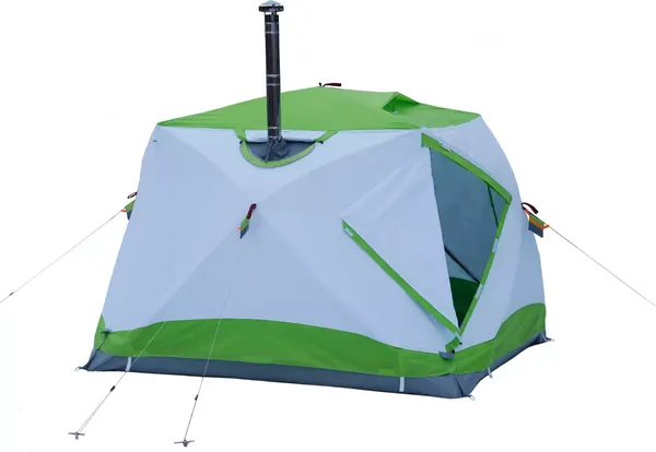 Изображение товара Выход под трубу для палатки ЛОТОС Клапан огнеупорный для палаток Куб / 7059 (кремнезем 1000°С)