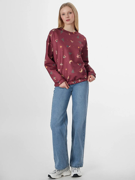 Изображение товара Свитшот Mark Formelle 122587 (р.164/170-88-94, игрушки на бордо)