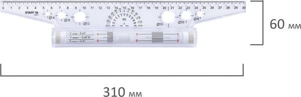 Изображение товара Рейсшина Staff 210870 (30см)