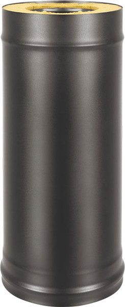 Изображение товара Труба дымохода Везувий 0.8мм д. 150x250 L-1м (черный)