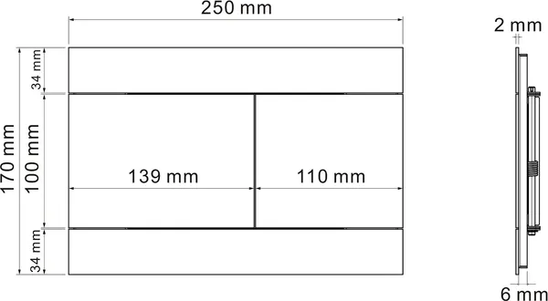 Изображение товара Кнопка для инсталляции Roxen Velar 420300S
