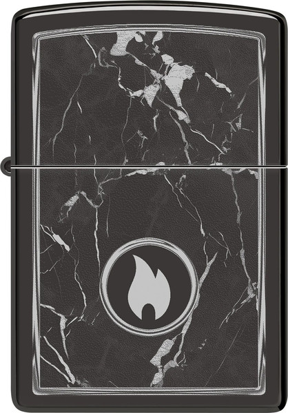 Изображение товара Зажигалка Zippo Marble Flame / 46571 (черный)