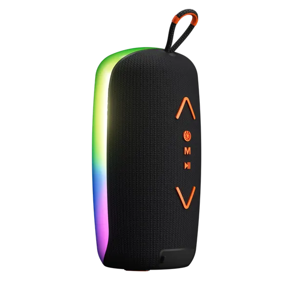 Изображение товара Портативная колонка Урал Молния Огонь (черный/оранжевый)