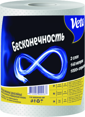 Изображение товара Бумажные полотенца Veta Бесконечность