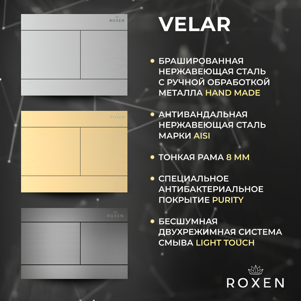 Изображение товара Инсталляция с унитазом подвесным Roxen StounFix Dual Fresh 868635