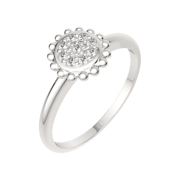 Изображение товара Кольцо из серебра ZORKA 0210190 (р.17, с фианитами)