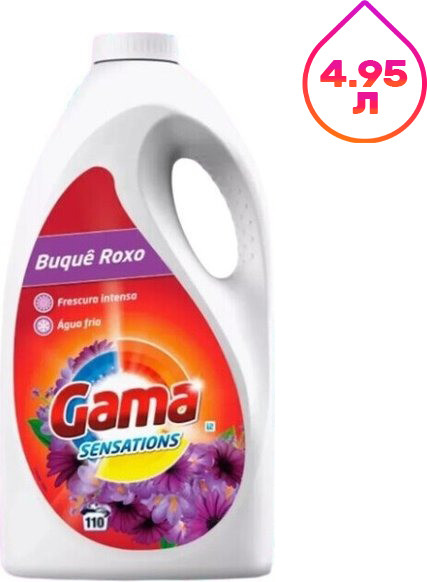 Изображение товара Гель для стирки GAMA Фиолетовый букет 3в1 (4.95л)