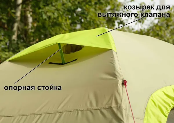 Изображение товара Палатка ЛОТОС 5У Шторм / 25026 (оливковый)