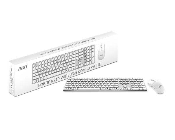 Изображение товара Комплект клавиатура и мышь MSI Forge K210 W Combo