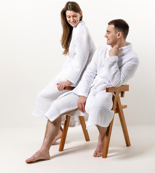 Изображение товара Халат Urban Family Хлопчатобумажный вафельный (р-р 58-60, Coconut)