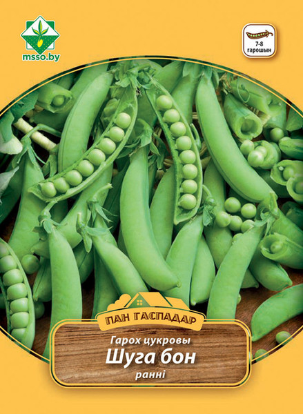 Изображение товара Семена МинскСортСемОвощ Горох Шуга бон сахарный (25г)