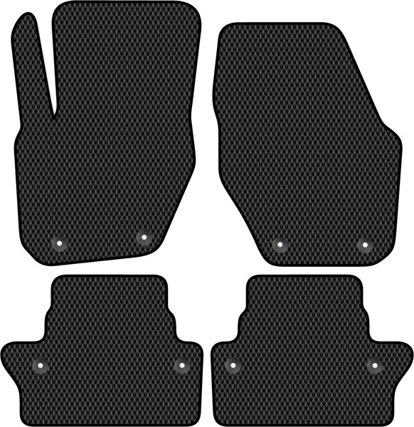 Изображение товара Комплект ковриков для авто Alicosta 1445_2 для Volvo S60 II седан 2010-2018 (EVA ромб, черный)