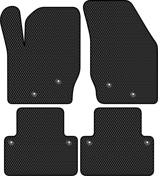 Изображение товара Комплект ковриков для авто Alicosta 1464_2 для Volvo XC90 I SUV/C 2002-2014 (EVA ромб, черный)