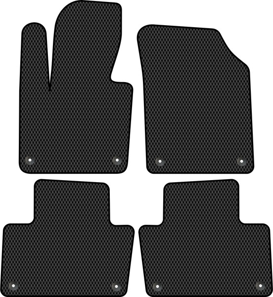 Изображение товара Комплект ковриков для авто Alicosta 1466_2 для Volvo XC90 II SUV/L 2014-н.в. (EVA ромб, черный)