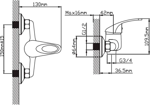 Изображение товара Смеситель Cronwil CD040-46