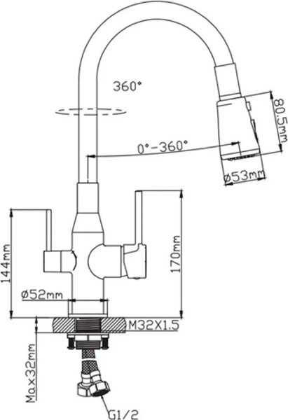 Изображение товара Смеситель Diadonna D49-19053QH