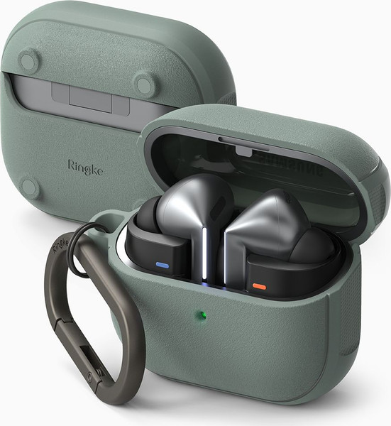 Изображение товара Чехол для наушников Ringke Onyx Magnetic Magsafe для Samsung Galaxy Buds 3/3 Pro (Sage Green)