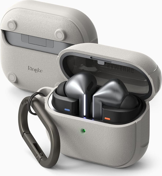 Изображение товара Чехол для наушников Ringke Onyx Magnetic Magsafe для Samsung Galaxy Buds 3/3 Pro (Warm Grey)