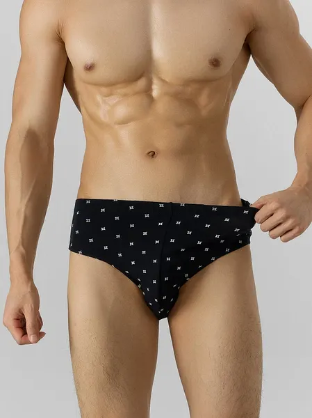 Изображение товара Трусы мужские Mark Formelle 411120 (р.106-116, квадраты на черном-1)