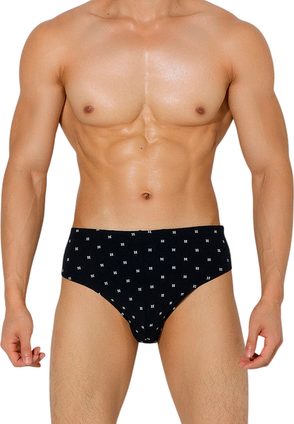 Изображение товара Трусы мужские Mark Formelle 411120 (р.106-116, квадраты на черном-1)