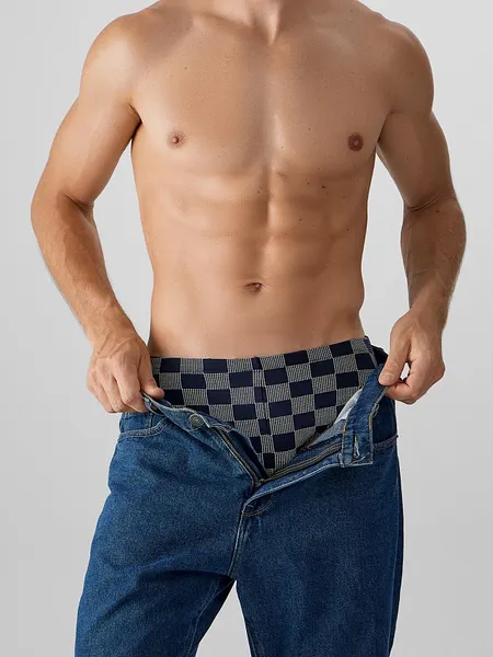 Изображение товара Трусы мужские Mark Formelle 411120 (р.82-92, клетка на глубоком синем)