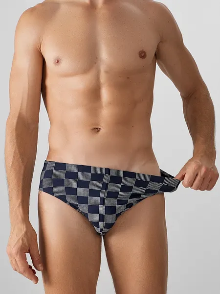 Изображение товара Трусы мужские Mark Formelle 411120 (р.102-112, клетка на глубоком синем)