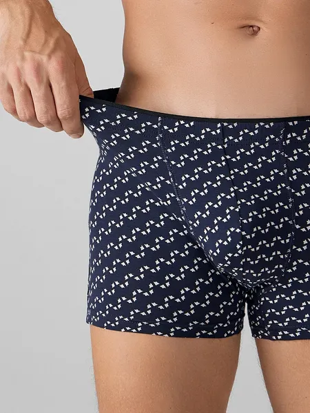 Изображение товара Трусы мужские Mark Formelle 411134 (р.98-108, диагональный узор на глубоком синем)