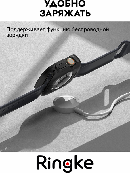 Изображение товара Защитный чехол для умных часов Ringke Air Sports для Apple Watch Ultra 3/2/1 (черный)