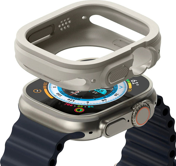 Изображение товара Защитный чехол для умных часов Ringke Air Sports для Apple Watch Ultra 3/2/1 (теплый серый)