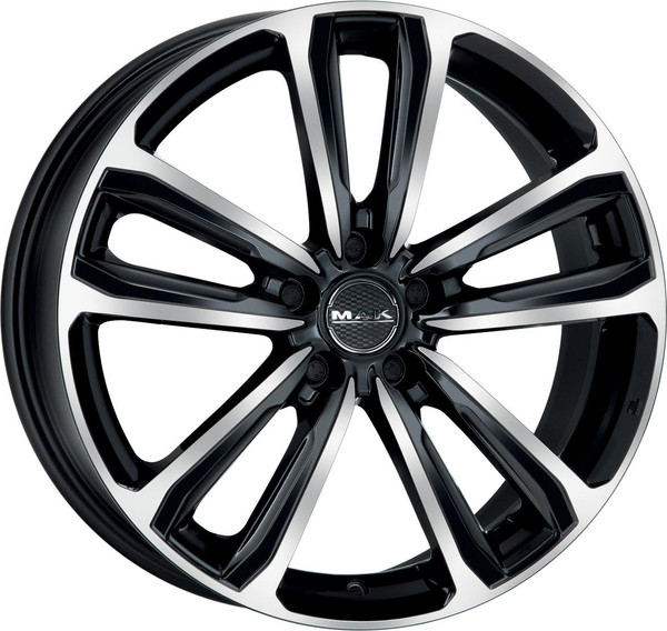 Литой диск MAK Magma 17x7.5" 5x108мм DIA 72мм ET 45мм Black Mirror — фото 3