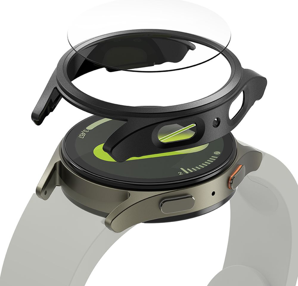 Изображение товара Защитный чехол для умных часов Ringke Slim&Tempered Glass для Galaxy Watch 7 40мм (Titanium Black)