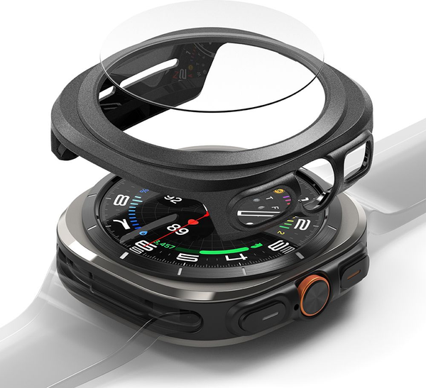 Изображение товара Защитный чехол для умных часов Ringke Slim&Tempered Glass для Galaxy Watch Ultra 47мм (Titanium Black)