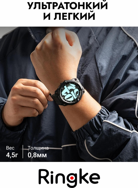 Изображение товара Ремешок для умных часов Ringke Rugged Gear для Galaxy Watch 8 Classic 46мм (All Black)