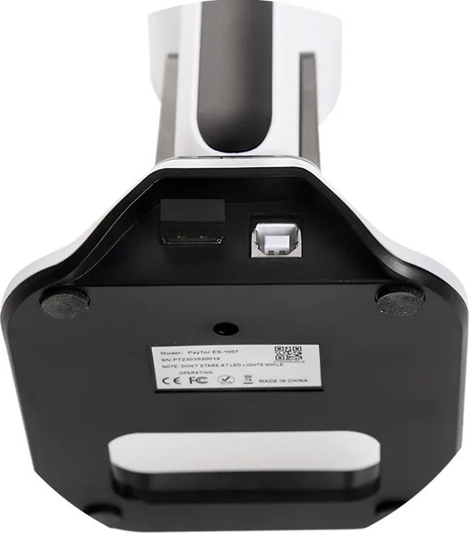 Изображение товара Сканер штрих-кода PayTor ES-1007 / 71072192 (черный/белый)