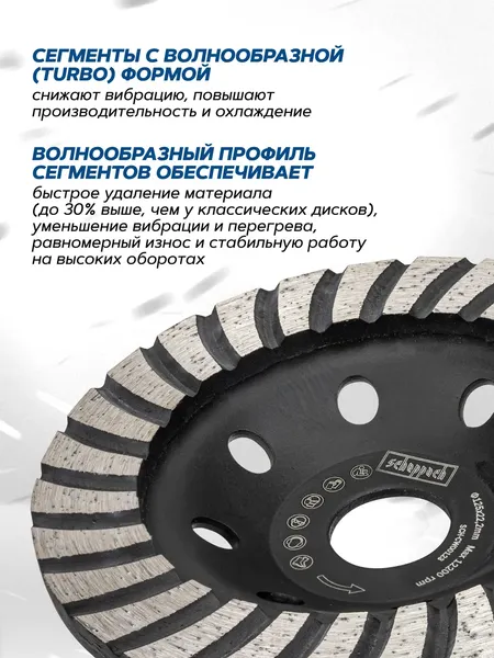 Изображение товара Алмазная чашка Scheppach Sch-CW00123 (62947)