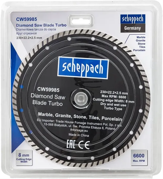 Изображение товара Отрезной диск Scheppach Sch-CW59985 (62954)