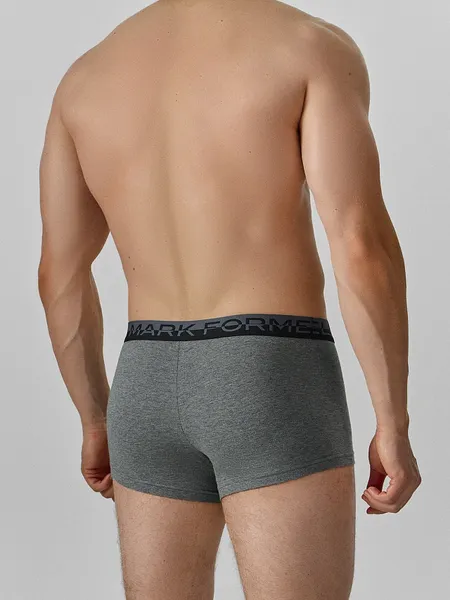 Изображение товара Комплект мужских трусов Mark Formelle 411124-2 (р.86-96, темно-серый меланж 4348-F/графит)