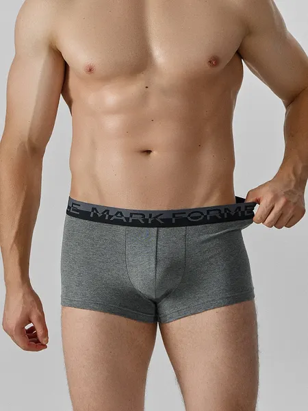 Изображение товара Комплект мужских трусов Mark Formelle 411124-2 (р.86-96, темно-серый меланж 4348-F/графит)