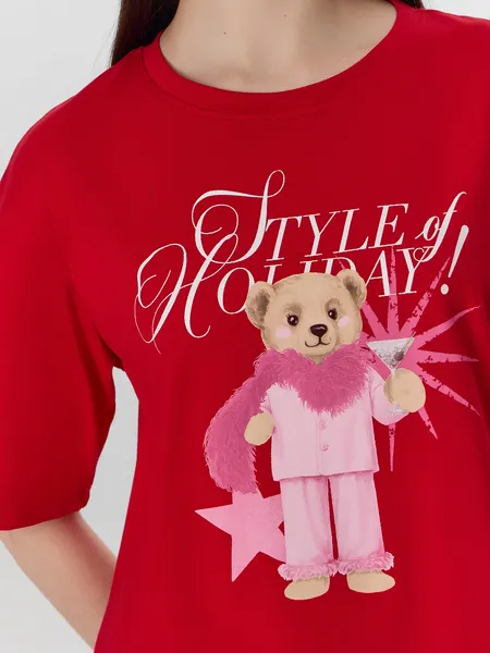 Изображение товара Пижама Mark Formelle 592592 (р.164/170-100-106, красный/клетка на темно-синем)