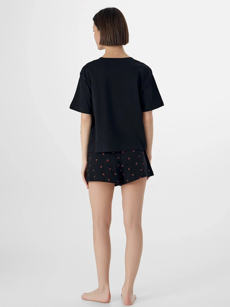 Изображение товара Пижама Mark Formelle 592536 (р.164/170-96-102, черный/вишенки на черном)
