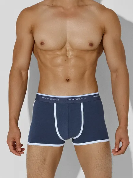Изображение товара Комплект мужских трусов Mark Formelle 411165-2 (р.94-104, гроза/серый меланж 4306-А)