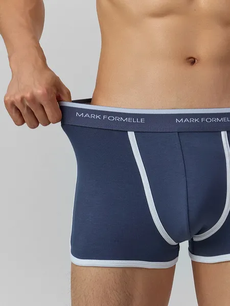 Изображение товара Комплект мужских трусов Mark Formelle 411165-2 (р.94-104, гроза/серый меланж 4306-А)