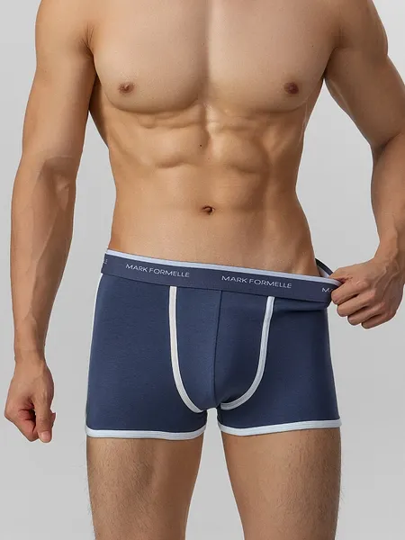 Изображение товара Комплект мужских трусов Mark Formelle 411165-2 (р.94-104, гроза/серый меланж 4306-А)