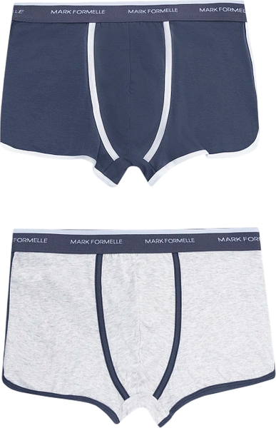 Изображение товара Комплект мужских трусов Mark Formelle 411165-2 (р.94-104, гроза/серый меланж 4306-А)