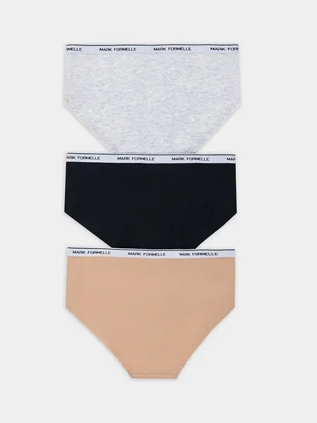 Изображение товара Комплект женских трусов Mark Formelle 412407-3 (р.90, черный1)
